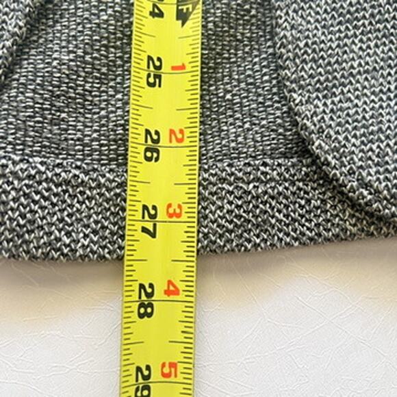 Zara Man Unstructured Blazer 2 Button Gray Knit Cotton Blend Pen Slot US46 Tall - Picture 8 of 12